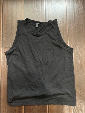 J. Crew Black Open Back Tank Top, size XL